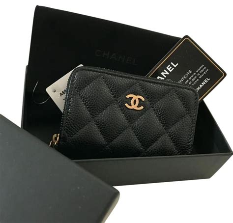 men's chanel card holder|chanel card holder zipped.